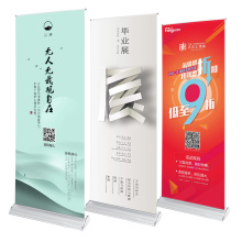 Pull up retractable Plastic alloy recycle roll up banner stand display